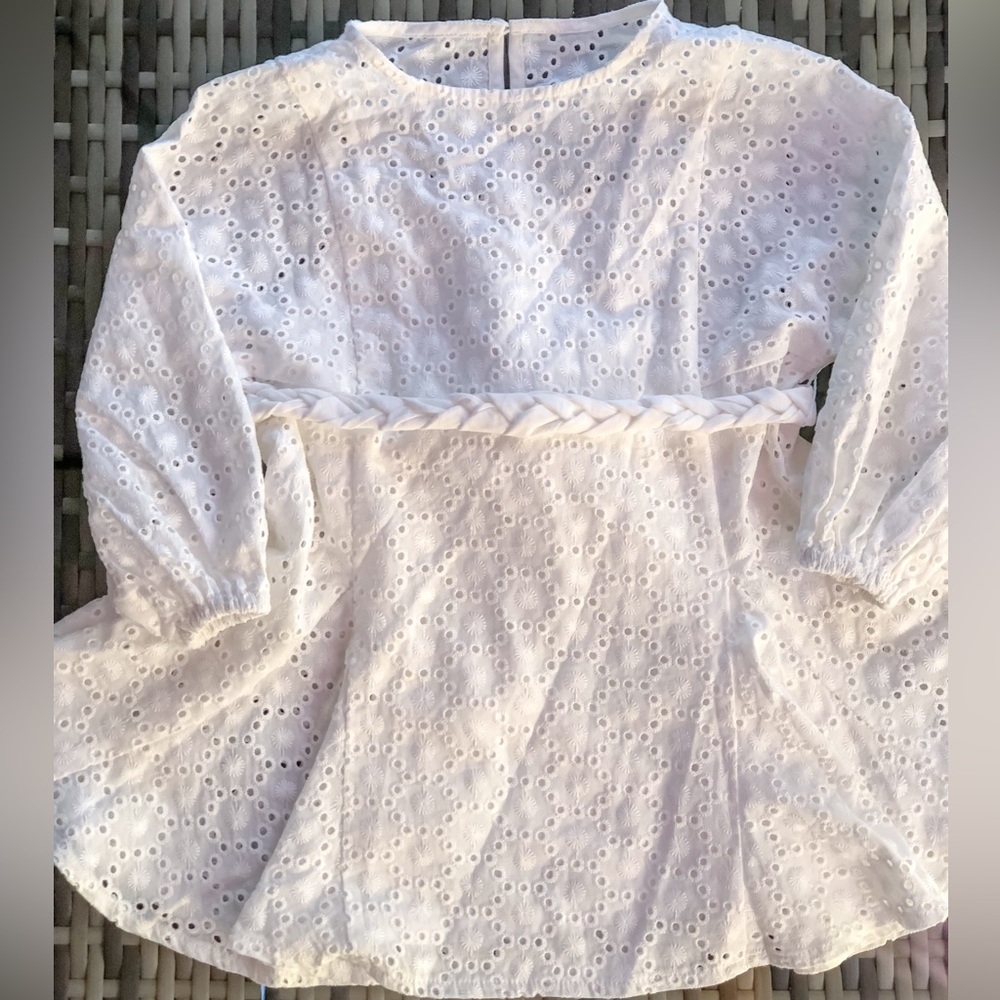 GB Girls Braided Tie Waist Dress